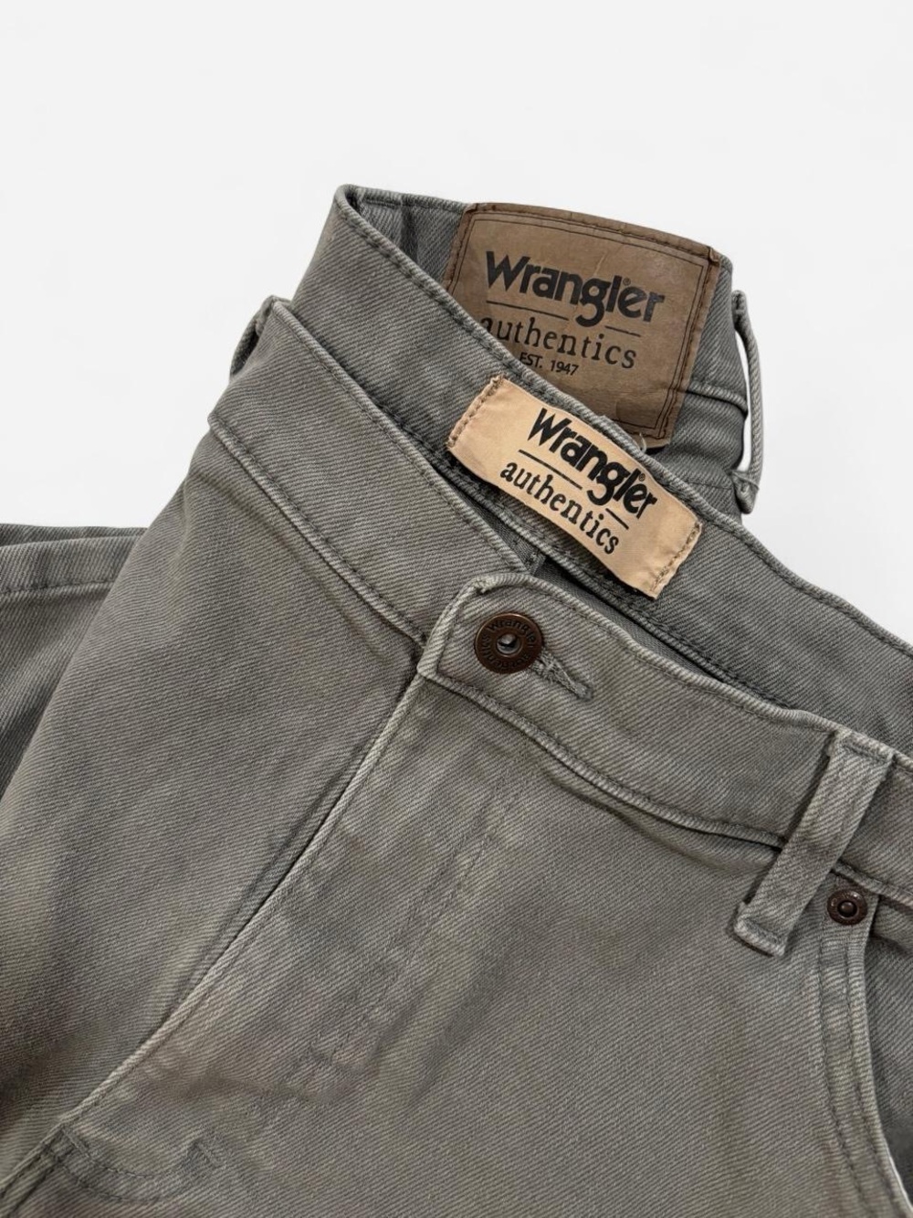 Wrangler Men's Straight Jeans in Gray